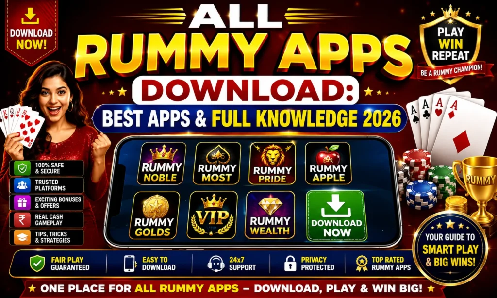 ALL RUMMY APPS DOWNLOAD: BEST APPS & FULL KNOWLEDGE 2026